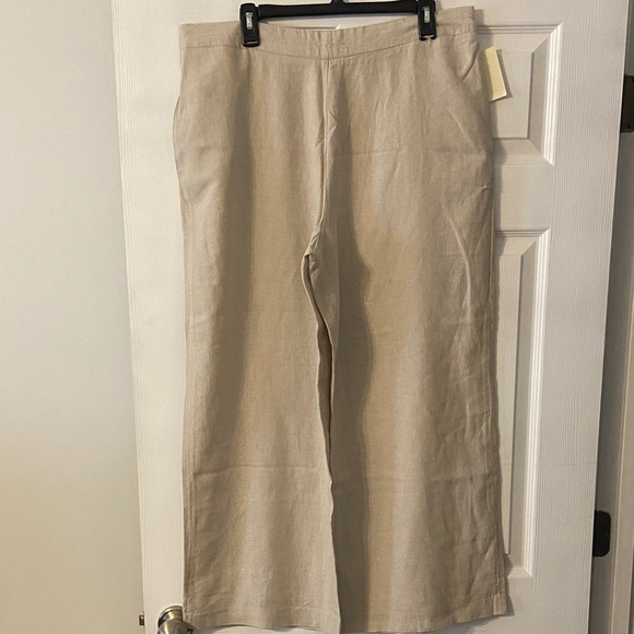 Coldwater Creek Pants - Coldwater Creek Comfy Linen Rayon Pants size PXL brand new inseam 28”waist 36”